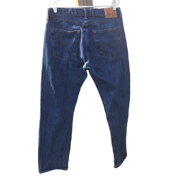 Vintage Levi’s 501 mens Blue Jeans medium Wash Denim 36 x 32 Red Tag R 90s - Picture 7 of 13